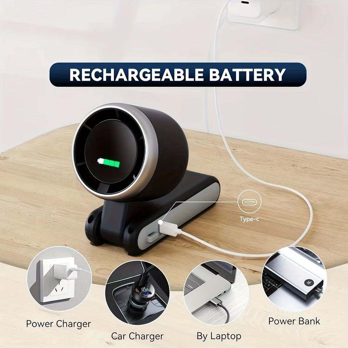 DrinkLQ Cool — Mini Ventilateur de Voyage Rechargeable