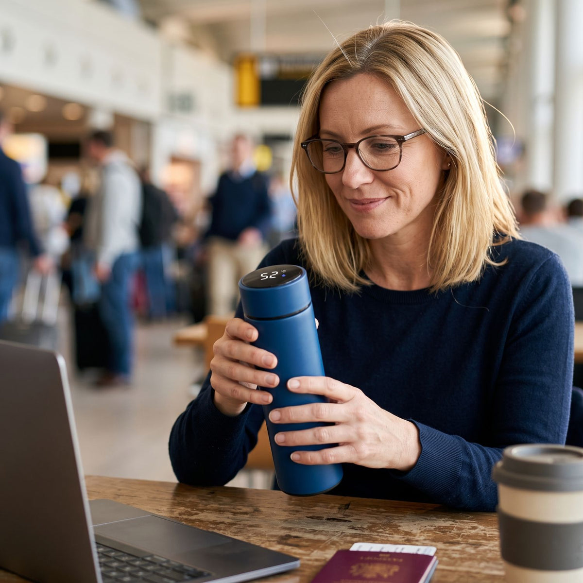 Gourde Connectée DrinkIQ — Affichage LED de Température